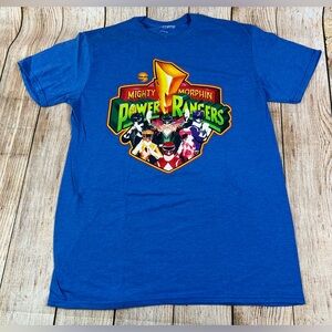 Mighty Morphin Power Rangers Blue T Shirt Size Medium